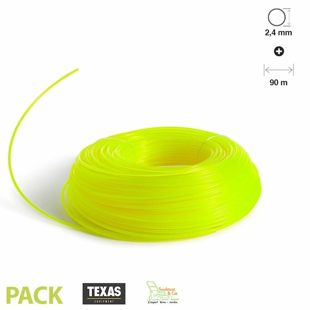 Fil Pour Rotofil Et Coupe Bordure Fluo Rond 2,4 Mm Texas 3 Fil Pour Rotofil Et Coupe Bordure Fluo Rond 2,4 Mm Texas – Image 3