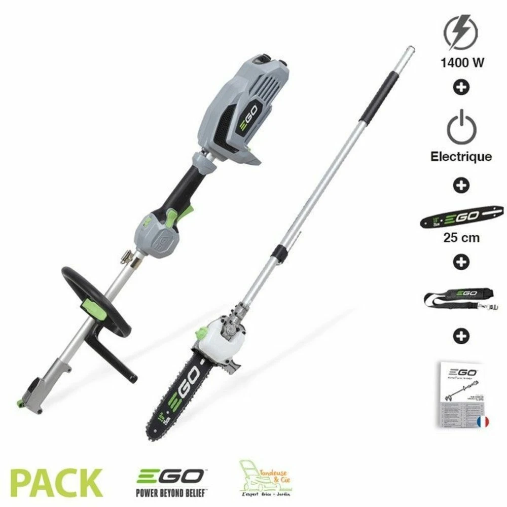 Pack Multifonction élagueuse Sur Perche Sans Fil Guide Oregon 25cm Ego Power+ 1 Pack Multifonction élagueuse Sur Perche Sans Fil Guide Oregon 25cm Ego Power+