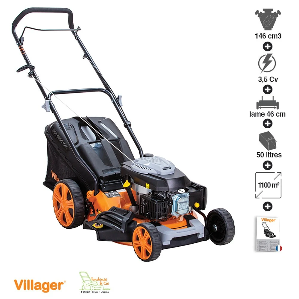 Tondeuse Thermique Mulching 146cc 4 En 1 Coupe 46cm Villager Prime 4011t 1 Tondeuse Thermique Mulching 146cc 4 En 1 Coupe 46cm Villager Prime 4011t