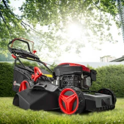 Tondeuse Thermique Autotractée 144.3cc - 46cm Avec Démarrage électrique -mulchin -VIDAXL Soldes Boutique 63c13674ceff40.04494612