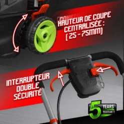 Tondeuse à Gazon 40v (2x20v) 34 Cm - Sans Batterie - Constructor -VIDAXL Soldes Boutique 63c13675e1b893.70517143