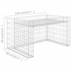 VIDAXL Garage Tondeuse à Gazon Lit Surélevé 110x80x60 Cm Fil En Acier 8 VIDAXL Garage Tondeuse à Gazon Lit Surélevé 110x80x60 Cm Fil En Acier -VIDAXL Soldes Boutique 63d3812d7bff30.30582548