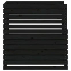VIDAXL Composteur Noir 100x100x102 Cm Bois Massif De Pin -VIDAXL Soldes Boutique 6422e3c793cce6.85673364