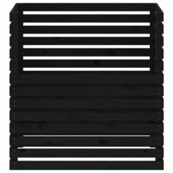 VIDAXL Composteur Noir 100x100x102 Cm Bois Massif De Pin -VIDAXL Soldes Boutique 6422e3c79ac662.60409719