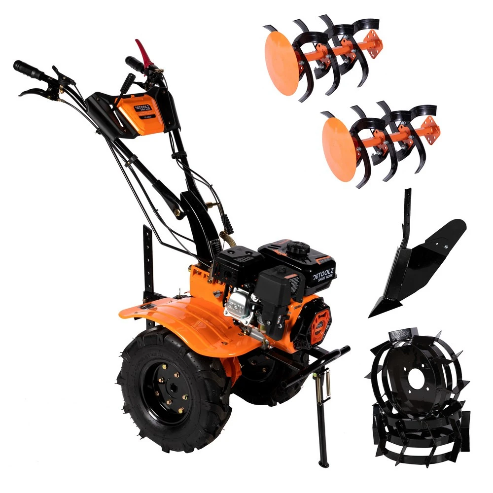 Motoculteur Thermique 7,5cv 2av 1ar Roues X4 Butteur Réglable Detool Dz-m125 1 Motoculteur Thermique 7,5cv 2av 1ar Roues X4 Butteur Réglable Detool Dz-m125