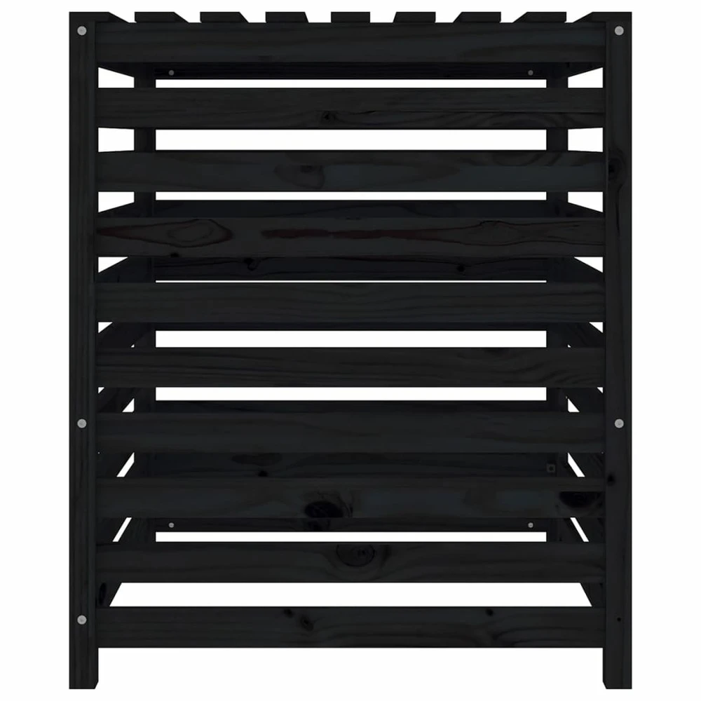 VIDAXL Composteur Noir 82,5x82,5x99,5 Cm Bois Massif De Pin 7 VIDAXL Composteur Noir 82,5x82,5x99,5 Cm Bois Massif De Pin – Image 7