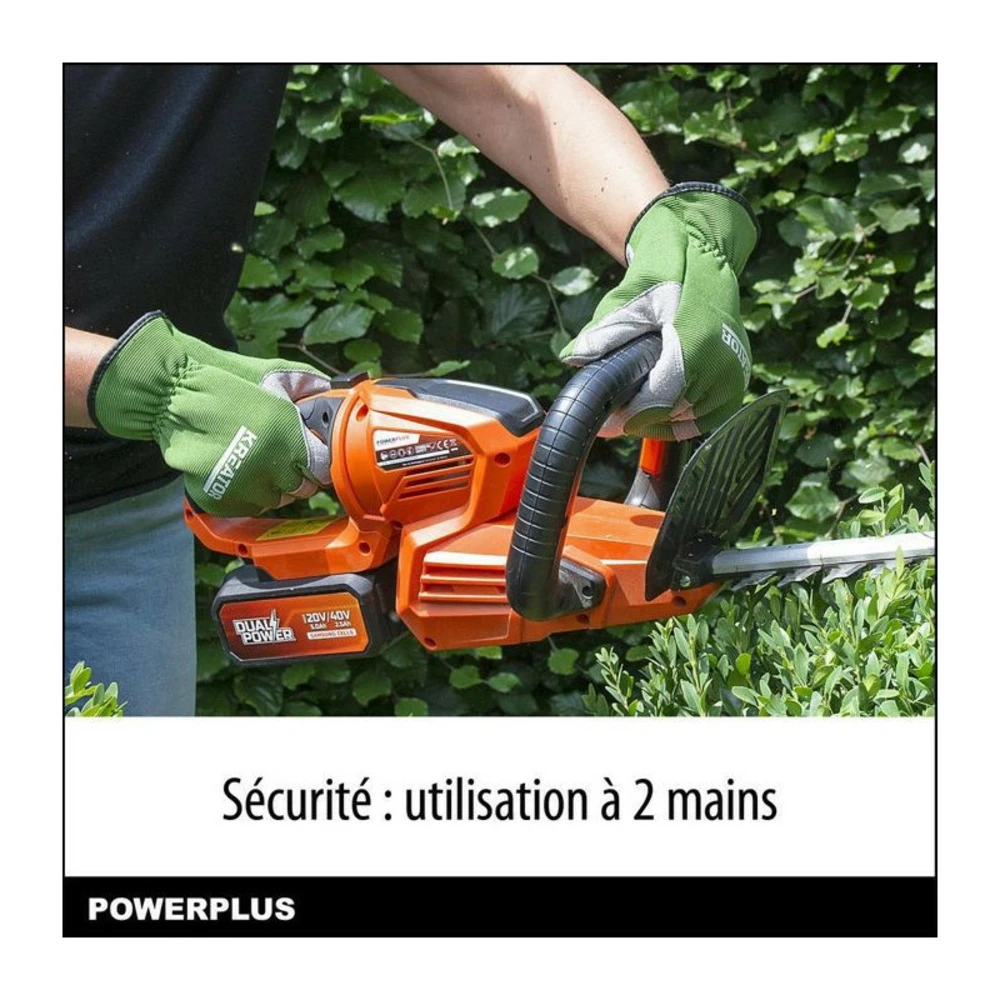 Taille-haies A Batterie 40v Dual Power Powdpg7536 - Lame 670 Mm, écartement 22 Mm - Livré Sans Batterie Ni Chargeur 3 Taille-haies A Batterie 40v Dual Power Powdpg7536 - Lame 670 Mm, écartement 22 Mm - Livré Sans Batterie Ni Chargeur – Image 3