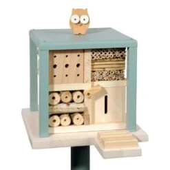 Hotels Hôtel à Insectes Et Support Cube Friendly Owl Inn -VIDAXL Soldes Boutique 645b94440dc857.92916774