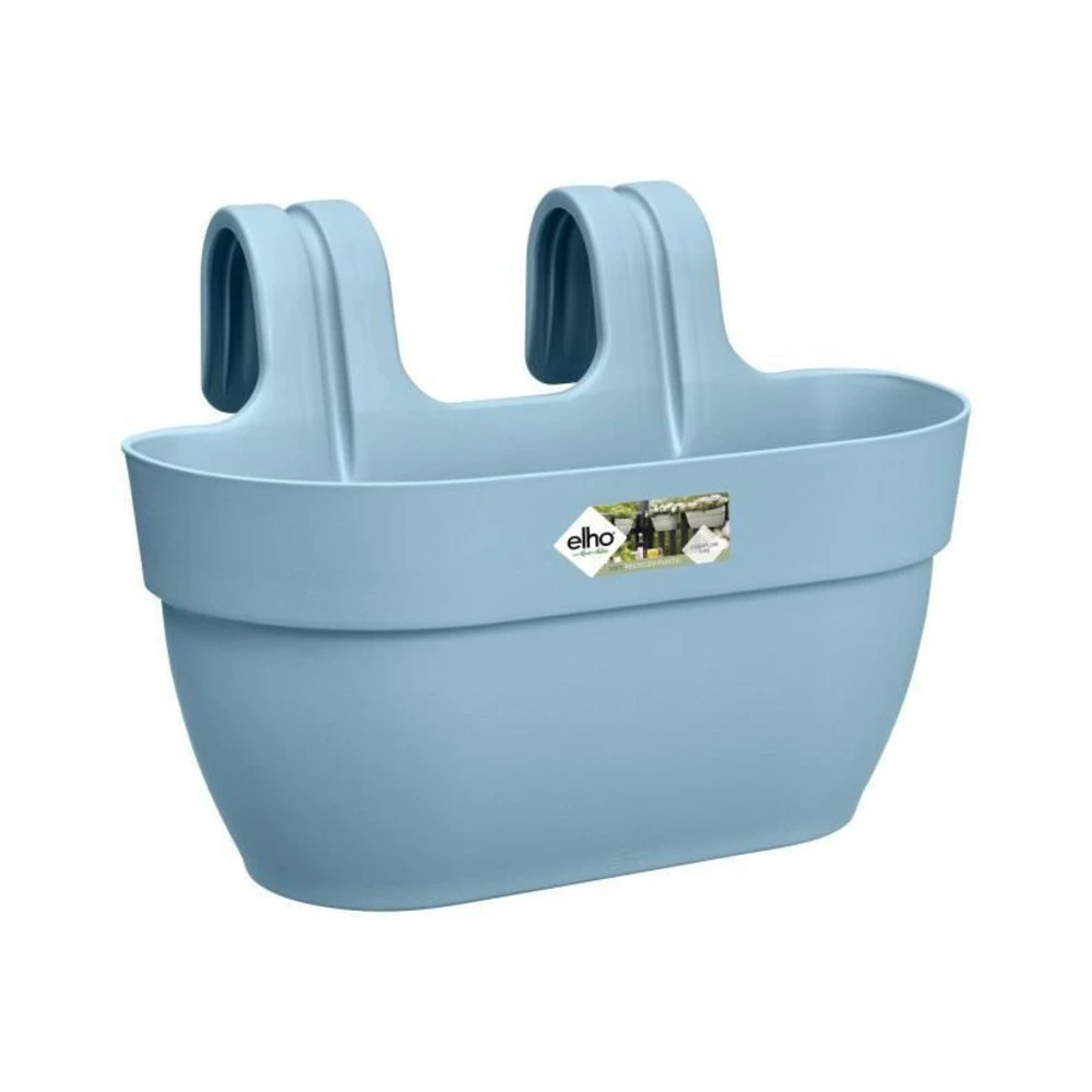 Elho - Pot De Fleurs - Vibia Campana Easy Hanger Medium - Bleu Vintage - Balcon Extérieur - L 24.1 X W 36 X H 26.5 Cm 1 Elho - Pot De Fleurs - Vibia Campana Easy Hanger Medium - Bleu Vintage - Balcon Extérieur - L 24.1 X W 36 X H 26.5 Cm