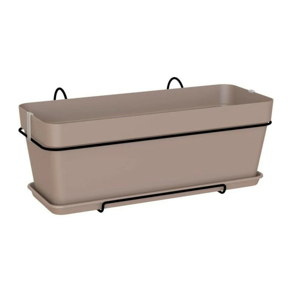 - Kit Jardiniere Capri 50cm V2 Taupe 50,2 X 28,5 X H20,7 Cm - 1,54l 1 - Kit Jardiniere Capri 50cm V2 Taupe 50,2 X 28,5 X H20,7 Cm - 1,54l