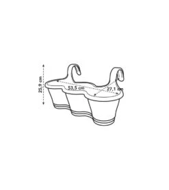 Elho Balconniere Corsica Trio L 27.1 X W 53.5 X H 25.9 Cm - Taupe 9 Elho Balconniere Corsica Trio L 27.1 X W 53.5 X H 25.9 Cm - Taupe -VIDAXL Soldes Boutique 645cf58027f582.14683348