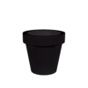 Pot De Fleurs Magnolia 120 ø120x114cm - Noir