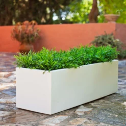 Jardinière Jara 100x40x36cm - Blanc -VIDAXL Soldes Boutique 6470a36f8ea234.50691374