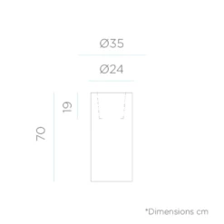 Pot De Fleurs Rond Palma 70 Bronze Opaque ø35x70cm -VIDAXL Soldes Boutique 6470a37fcc64a2.95910692