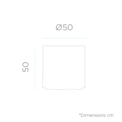 Pot De Fleurs Hortensia 50 ø50x50cm - Bronze -VIDAXL Soldes Boutique 6470f7617ac3e4.38490883