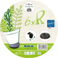Eda Support A 6 Roulettes ø40cm - Ardoise -VIDAXL Soldes Boutique 64763e20dad975.84705416