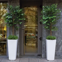 Pot De Fleurs Melisa 50 50x50x110cm - Noir -VIDAXL Soldes Boutique 6478c7ef469a04.08112862