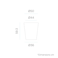 Pot De Fleurs Gerbera ø50x59,5cm - Noir -VIDAXL Soldes Boutique 6478c7f6ead164.60670732