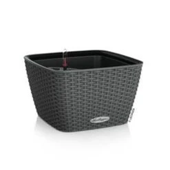 LECHUZA Jardinière Bacino Cottage All-in-one 30x30 Cm Noir Graphite
