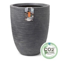 Pot à Fleurs Waste Rib 46x58 Cm Gris -VIDAXL Soldes Boutique 647989600f8f22.35110929