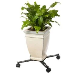 Nature Support Roulant Réglable Pour Plantes 4 Bras Métal Noir -VIDAXL Soldes Boutique 64798cbe858ac2.65341330