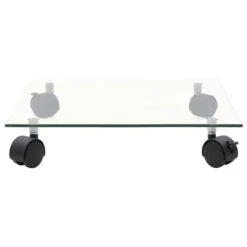 VIDAXL Supports Roulants à Plantes 4 Pcs 35x35 Cm Carré Verre Trempé -VIDAXL Soldes Boutique 64798cbfe67974.47927884