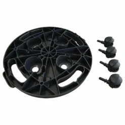 VIDAXL Support Sur Roulettes Pour Plantes Diamètre 30 Cm Noir 170 Kg -VIDAXL Soldes Boutique 64798cc1c5b2b1.83261935