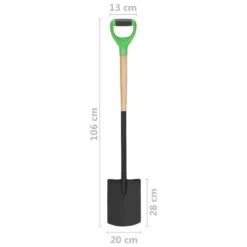 VIDAXL Bêche à Creuser De Jardin Avec Poignée En D Acier Et Bois Dur -VIDAXL Soldes Boutique 64798cc502c921.56715186