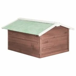 VIDAXL Garage De Tondeuse à Gazon 72x87x50 Cm Moka Et Blanc Sapin -VIDAXL Soldes Boutique 6480d3499a7899.22863046