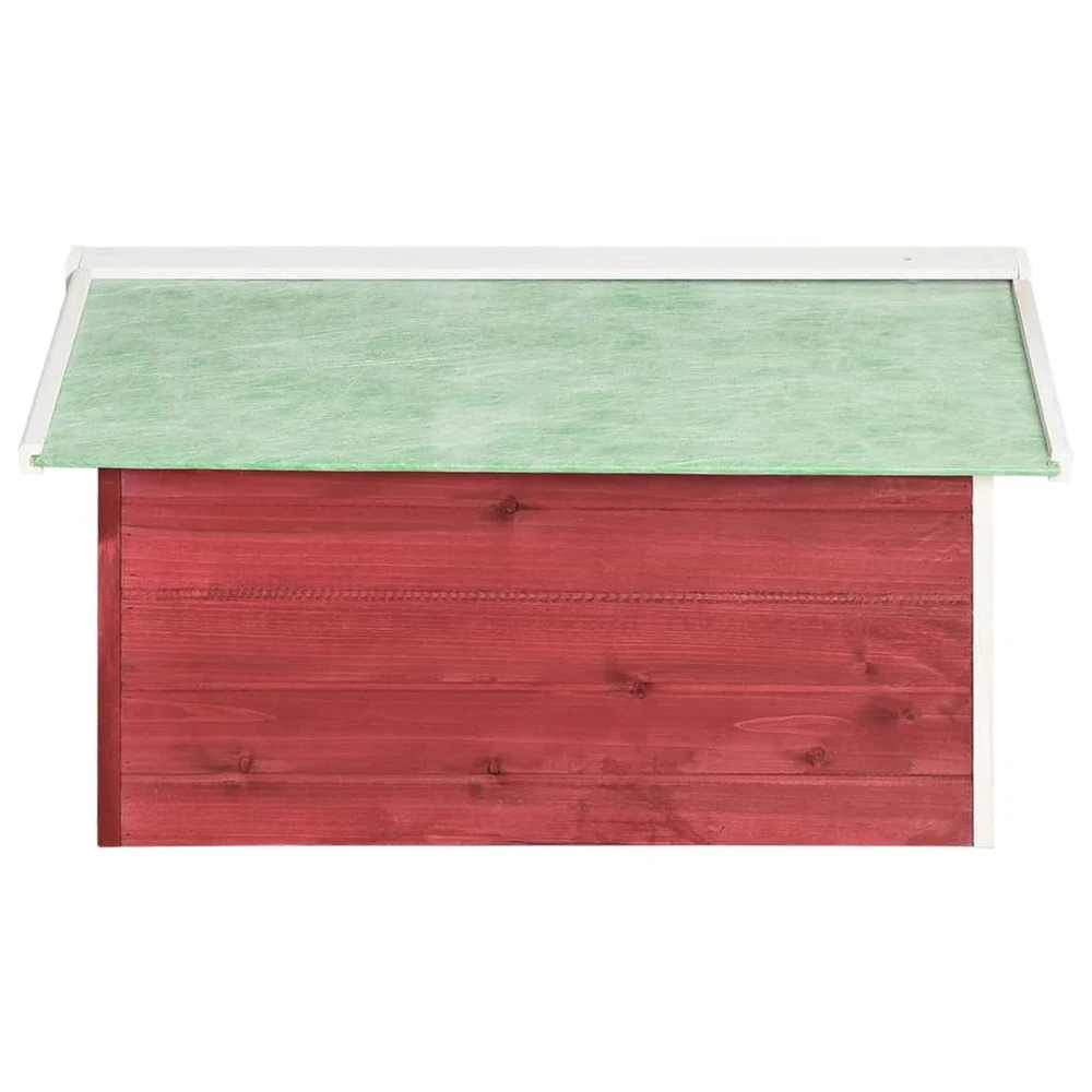 VIDAXL Garage De Tondeuse à Gazon 72x87x50 Cm Rouge Et Blanc Sapin 6 VIDAXL Garage De Tondeuse à Gazon 72x87x50 Cm Rouge Et Blanc Sapin – Image 6