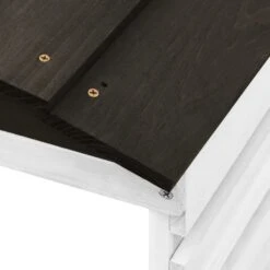 VIDAXL Garage De Tondeuse à Gazon Noir Et Blanc 78x74x54 Cm Sapin 12 VIDAXL Garage De Tondeuse à Gazon Noir Et Blanc 78x74x54 Cm Sapin -VIDAXL Soldes Boutique 6480d35b405bb2.81441842