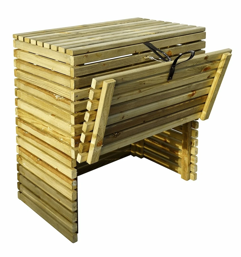 Composteur En Bois Avec Trappes - 320 L - Küb 2 Composteur En Bois Avec Trappes - 320 L - Küb – Image 2