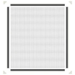 VIDAXL Moustiquaire Magnétique Pour Fenêtres Blanc 130x150 Cm -VIDAXL Soldes Boutique 648b47431d41e8.83354079
