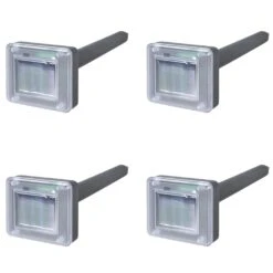 VIDAXL Kit 4 X Solaire énergie Anti Chasse De Rongeurs