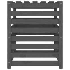 VIDAXL Composteur Gris 63,5x63,5x77,5 Cm Bois Massif De Pin -VIDAXL Soldes Boutique 6499e3c394d254.90358549