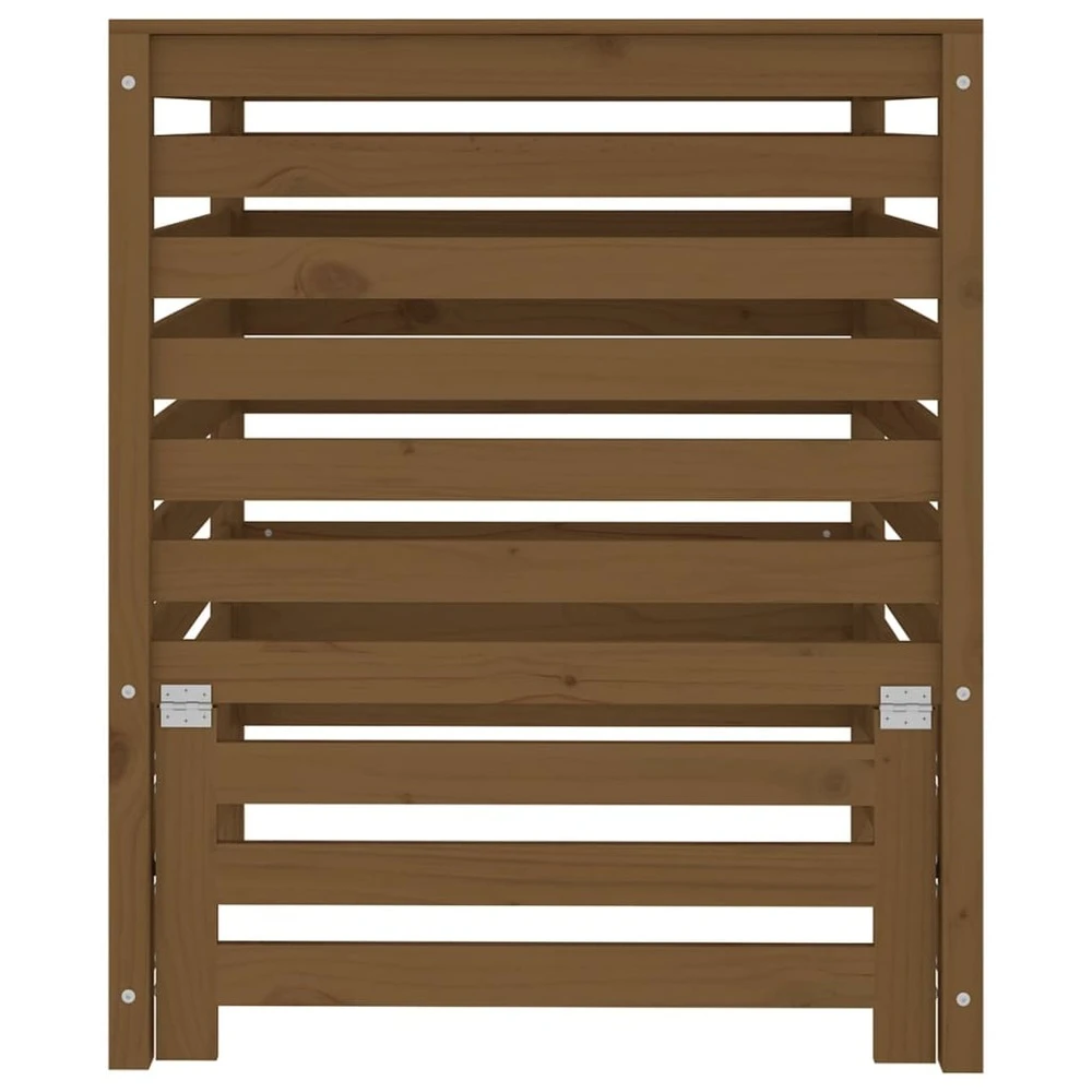 VIDAXL Composteur Marron Miel 82,5x82,5x99,5 Cm Bois Massif De Pin 5 VIDAXL Composteur Marron Miel 82,5x82,5x99,5 Cm Bois Massif De Pin – Image 5