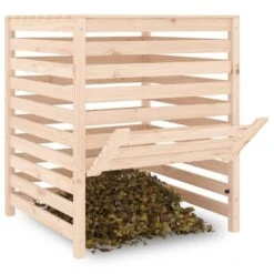 VIDAXL Composteur 82,5x82,5x99,5 Cm Bois Massif De Pin -VIDAXL Soldes Boutique 6499e3c6cb98d0.96232801