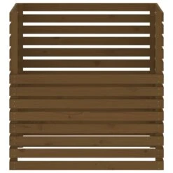 VIDAXL Composteur Marron Miel 100x100x102 Cm Bois Massif De Pin -VIDAXL Soldes Boutique 6499e3c7bd00d6.38821149