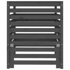 VIDAXL Composteur Gris 82,5x82,5x99,5 Cm Bois Massif De Pin -VIDAXL Soldes Boutique 6499e3c96cd528.21583998