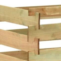 VIDAXL Composteur De Jardin à Lattes 100x100x80cm Bois De Pin Imprégné -VIDAXL Soldes Boutique 6499e3ca516875.80483941