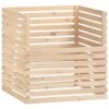 VIDAXL Composteur 100x100x102 Cm Bois Massif De Pin