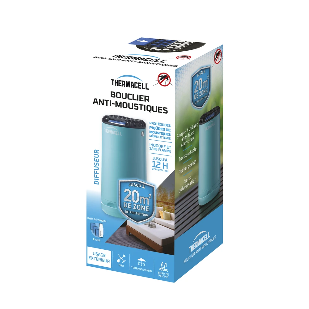 Bouclier Anti-moustiques - Diffuseur Bleu - Thermacell 2 Bouclier Anti-moustiques - Diffuseur Bleu - Thermacell – Image 2