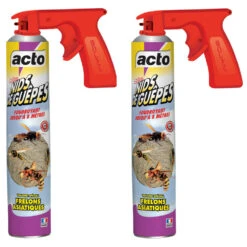 Lot De 2 Aérosol Acto Spécial Nids De Guepes - Efficacité Professionnelle - Volu