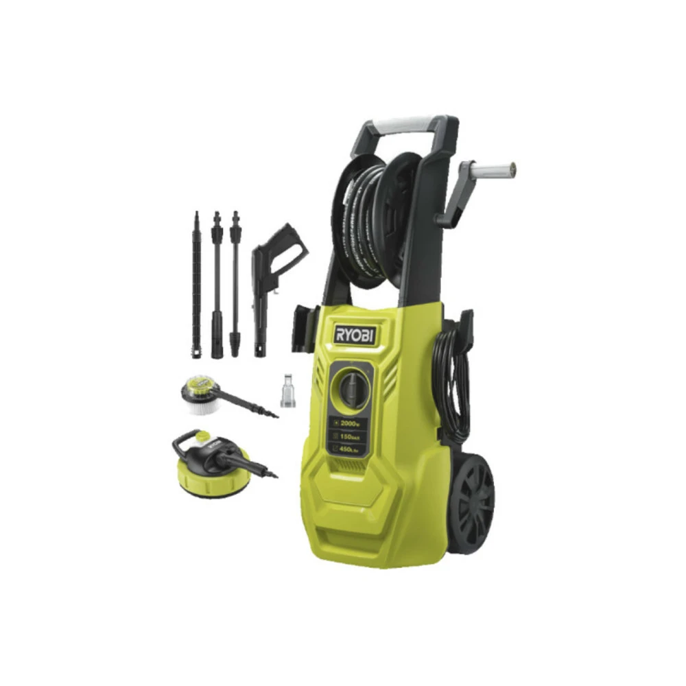 Nettoyeur Haute Pression Ryobi - 150 Bars - 2000w - Ry150pwa 1 Nettoyeur Haute Pression Ryobi - 150 Bars - 2000w - Ry150pwa