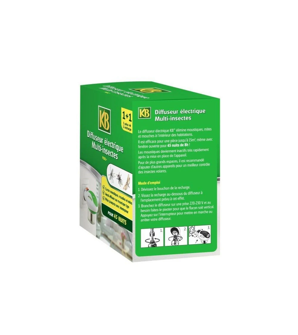 Diffuseur Electrique Multi-insectes + Recharge - 35 Ml 2 Diffuseur Electrique Multi-insectes + Recharge - 35 Ml – Image 2