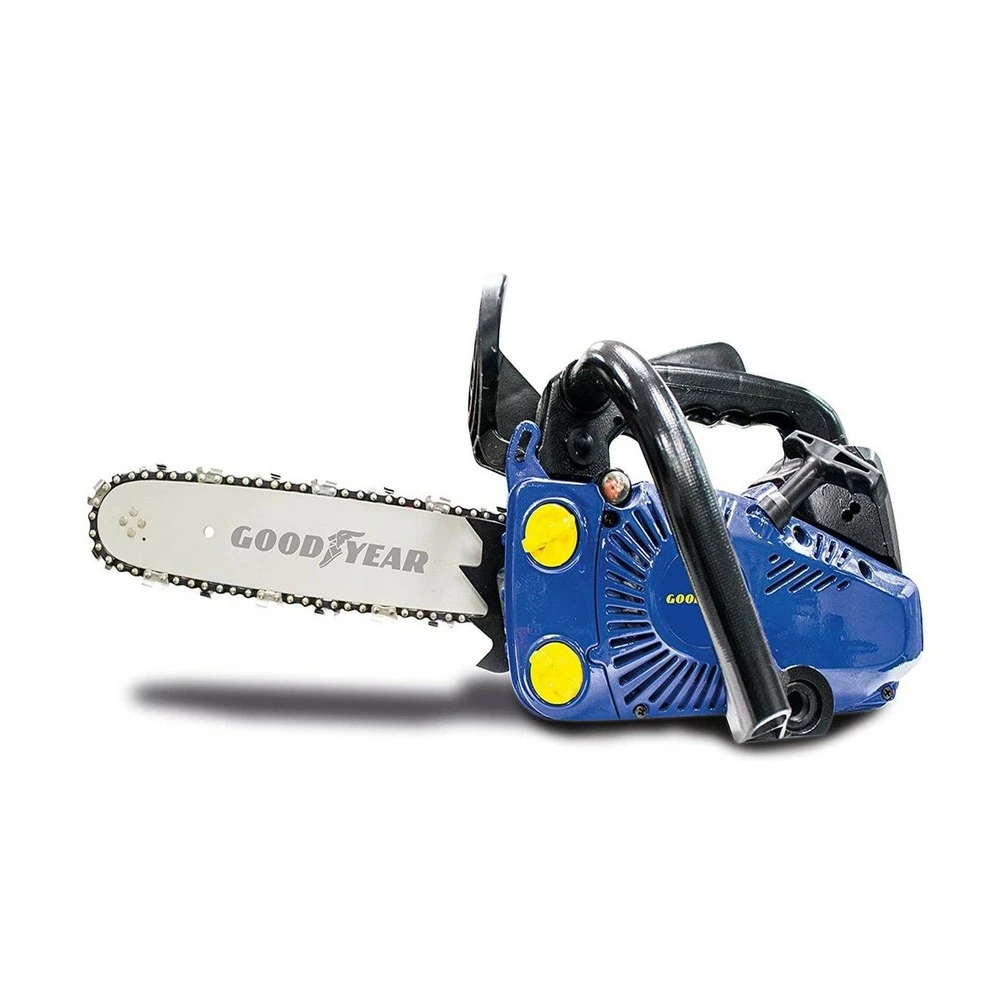 Tronçonneuse élagueuse Thermique Goodyear 25cm3 Lame 25cm Système Antivibrations 1 Tronçonneuse élagueuse Thermique Goodyear 25cm3 Lame 25cm Système Antivibrations