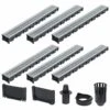 VIDAXL Caniveaux De Drainage 6 Pcs Acier Galvanisé 6 M